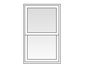 100 series single hung rectangle 1