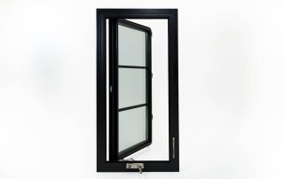 andersen 100 series black fibrex casement windows with contemporary grids 7