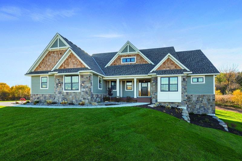 100 Series Single-Hung Windows — andersen 100series windows black craftsman siding exterior