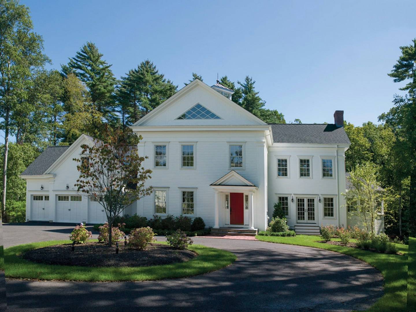 400 Series Double-Hung Windows — andersen 400series windows white georgian siding exterior