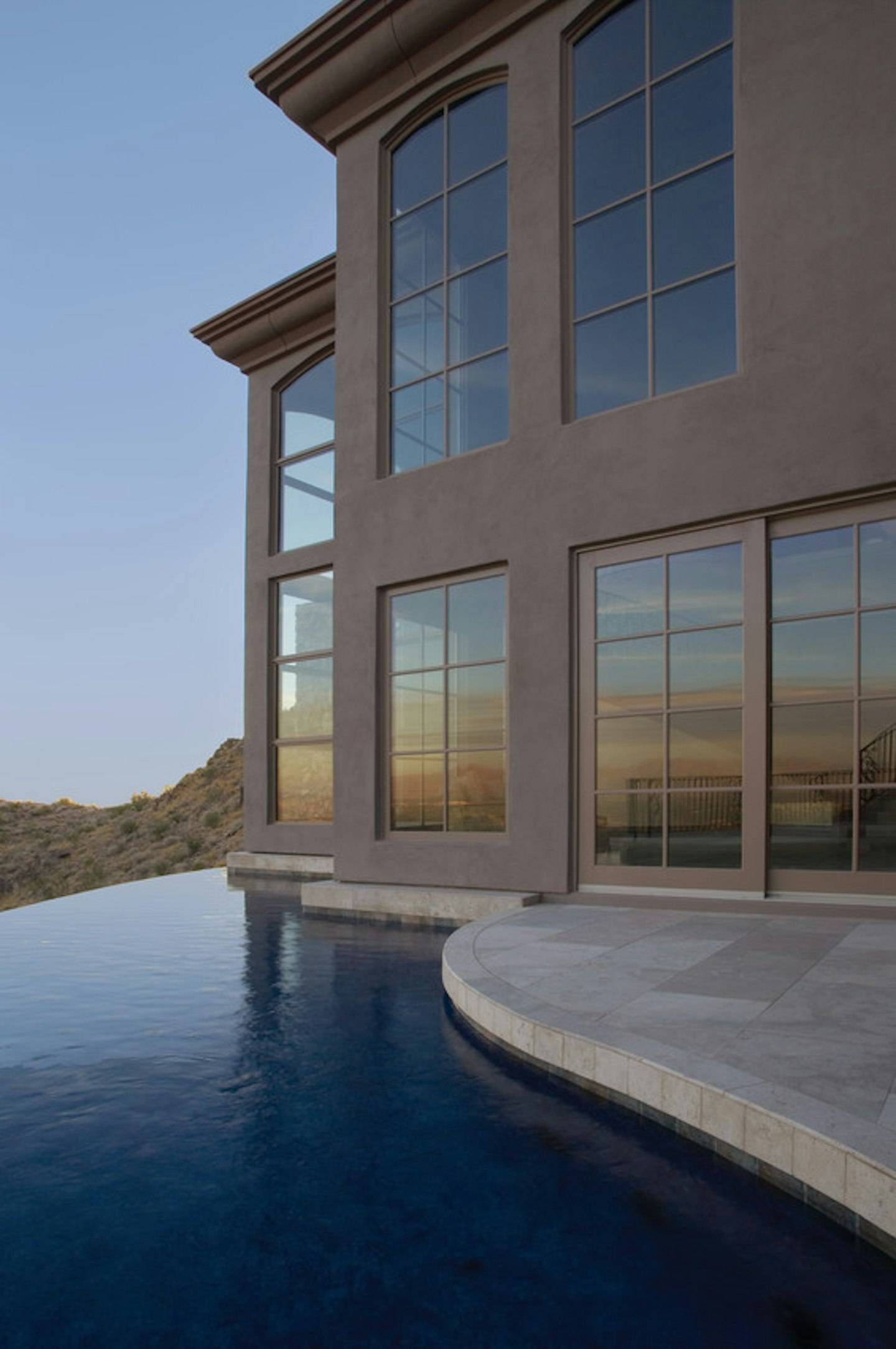 andersen e series windows flagstone stucco exterior 1 E-Series Specialty Shape Windows — andersen e series windows flagstone stucco exterior 1