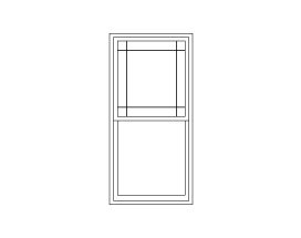 double hung prairie top sash only 2