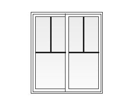 200 Series Gliding Windows 12 gliding windows tall fractional